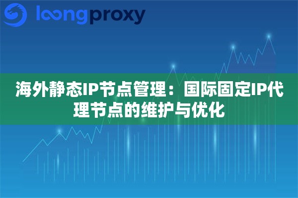 海外静态IP节点管理：国际固定IP代理节点的维护与优化
