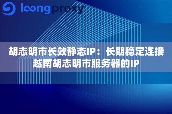 胡志明市长效静态IP：长期稳定连接越南胡志明市服务器的IP