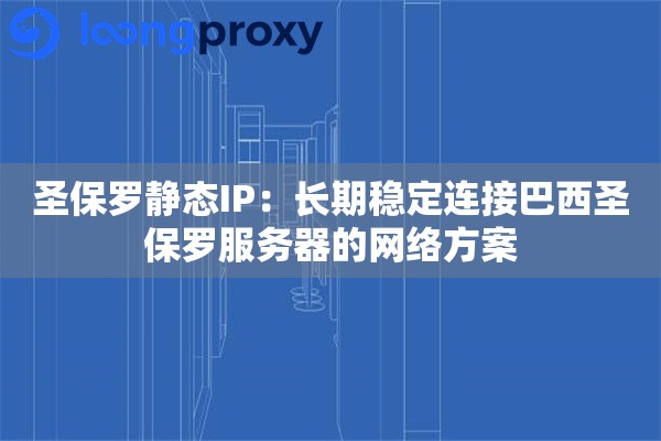 圣保罗静态IP：长期稳定连接巴西圣保罗服务器的网络方案