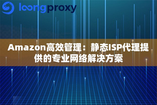 Amazon高效管理：静态ISP代理提供的专业网络解决方案