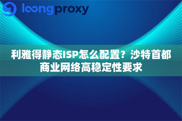 利雅得静态ISP怎么配置？沙特首都商业网络高稳定性要求