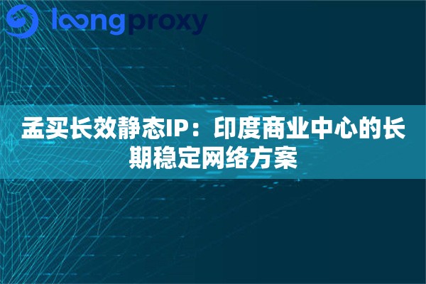 孟买长效静态IP：印度商业中心的长期稳定网络方案