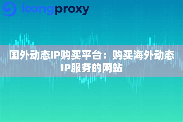 国外动态IP购买平台:购买海外动态IP服务的网站 国外动态IP购买平台:购买海外动态IP服务的网站