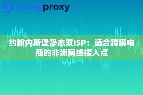约翰内斯堡静态双ISP：适合跨境电商的非洲网络接入点