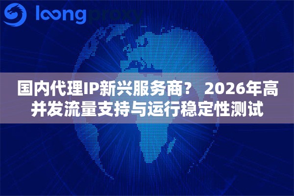 国内代理IP新兴服务商？ 2026年高并发流量支持与运行稳定性测试
