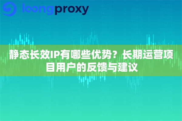静态长效IP有哪些优势？长期运营项目用户的反馈与建议