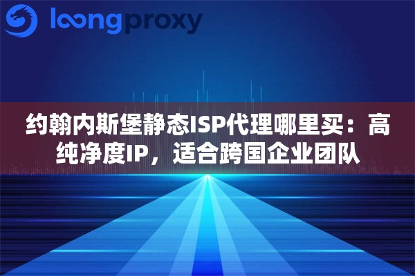 约翰内斯堡静态ISP代理哪里买：高纯净度IP，适合跨国企业团队