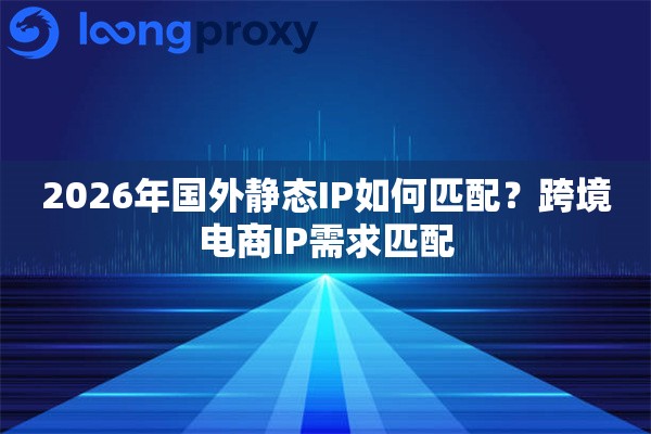 2026年国外静态IP如何匹配?跨境电商IP需求匹配 2026年国外静态IP如何匹配?跨境电商IP需求匹配