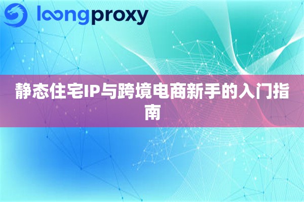 静态住宅IP与跨境电商新手的入门指南