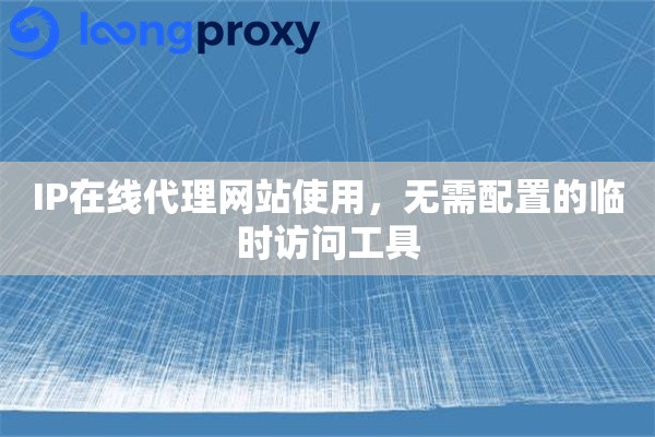 IP在线代理网站使用，无需配置的临时访问工具