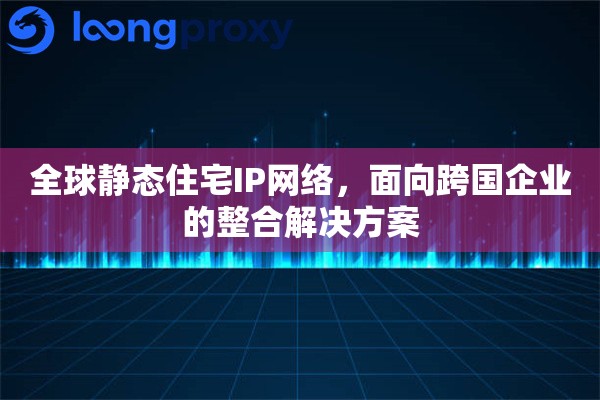 全球静态住宅IP网络,面向跨国企业的整合解决方案 全球静态住宅IP网络,面向跨国企业的整合解决方案