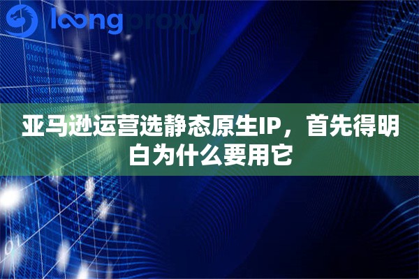 亚马逊运营选静态原生IP，首先得明白为什么要用它