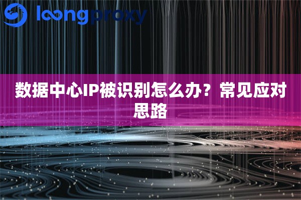数据中心IP被识别怎么办?常见应对思路 数据中心IP被识别怎么办?常见应对思路