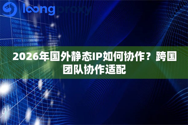 2026年国外静态IP如何协作？跨国团队协作适配