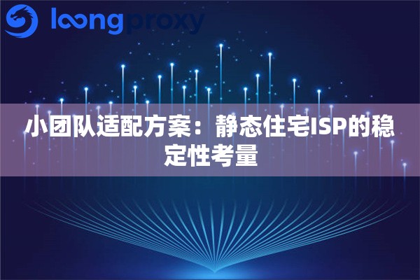 小团队适配方案：静态住宅ISP的稳定性考量