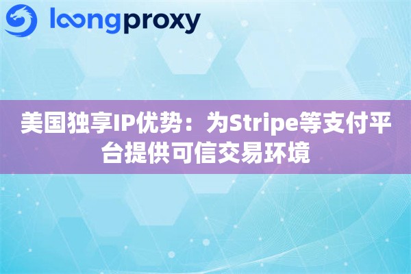 美国独享IP优势：为Stripe等支付平台提供可信交易环境