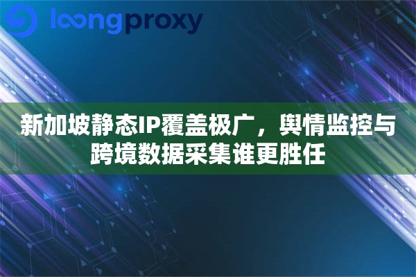 新加坡静态IP覆盖极广，舆情监控与跨境数据采集谁更胜任