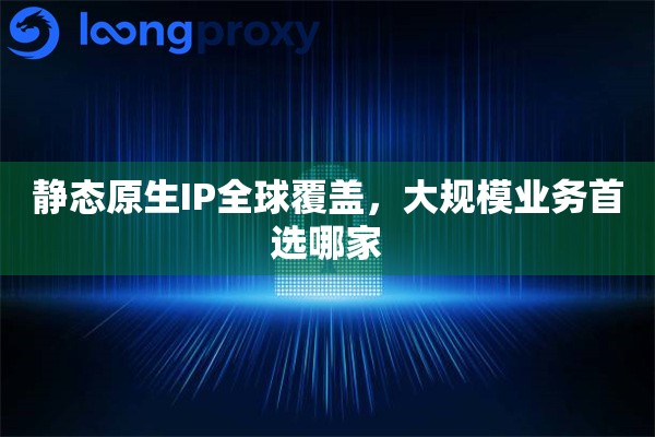 静态原生IP全球覆盖，大规模业务首选哪家