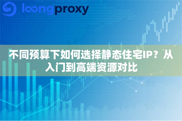 不同预算下如何选择静态住宅IP？从入门到高端资源对比