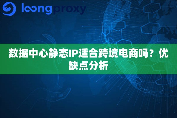 数据中心静态IP适合跨境电商吗？优缺点分析