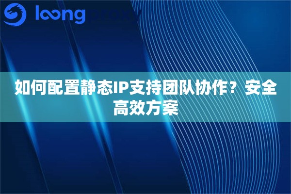 如何配置静态IP支持团队协作？安全高效方案