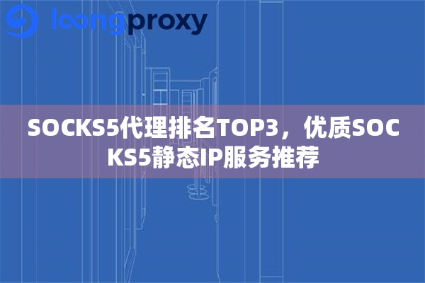 SOCKS5代理排名TOP3，优质SOCKS5静态IP服务推荐