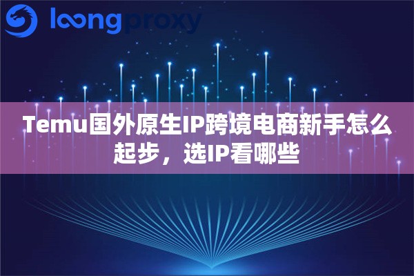 Temu国外原生IP跨境电商新手怎么起步，选IP看哪些