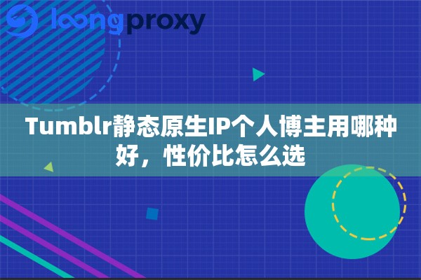 Tumblr静态原生IP个人博主用哪种好，性价比怎么选