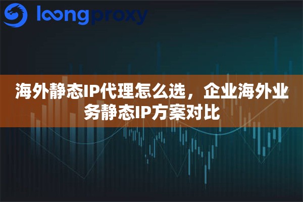 海外静态IP代理怎么选，企业海外业务静态IP方案对比