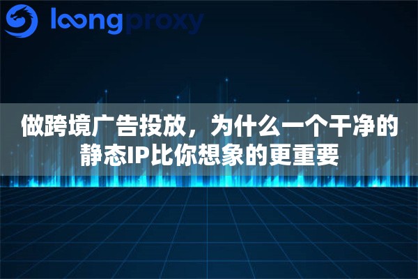 做跨境广告投放，为什么一个干净的静态IP比你想象的更重要