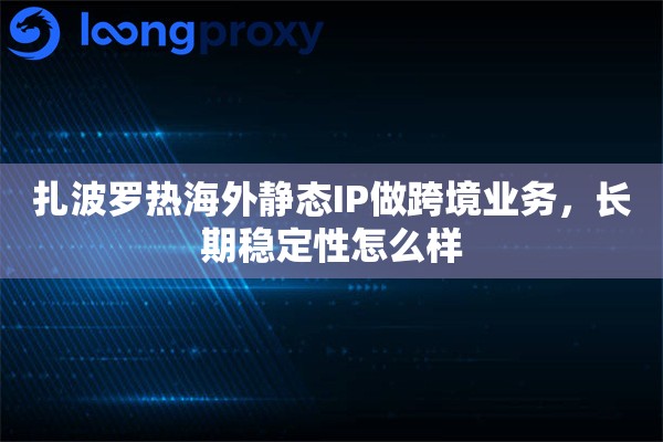 扎波罗热海外静态IP做跨境业务，长期稳定性怎么样
