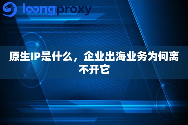 原生IP是什么，企业出海业务为何离不开它