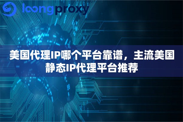 美国代理IP哪个平台靠谱，主流美国静态IP代理平台推荐