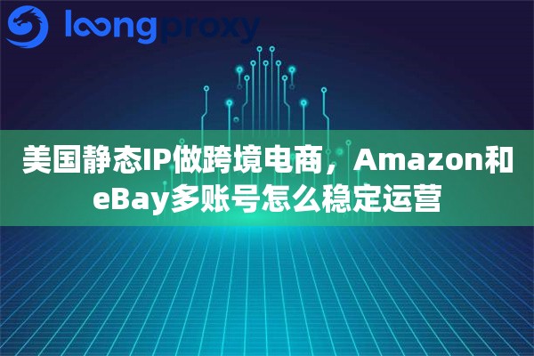 美国静态IP做跨境电商，Amazon和eBay多账号怎么稳定运营
