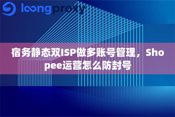 宿务静态双ISP做多账号管理，Shopee运营怎么防封号