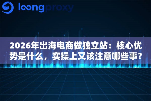 2026年出海电商做独立站：核心优势是什么，实操上又该注意哪些事？