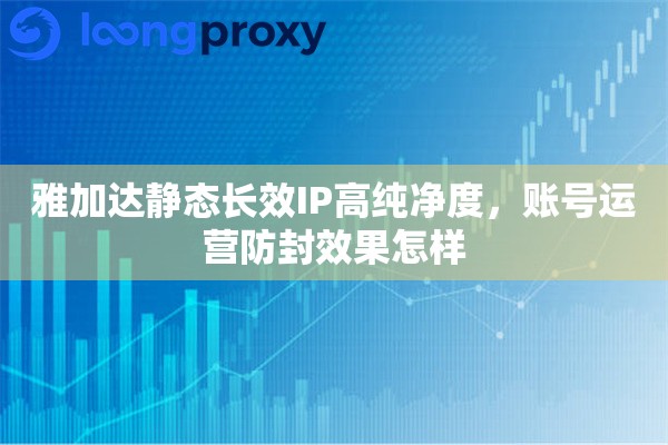 雅加达静态长效IP高纯净度，账号运营防封效果怎样