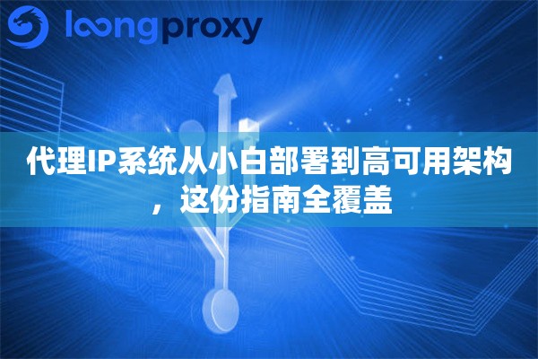 代理IP系统从小白部署到高可用架构,这份指南全覆盖 代理IP系统从小白部署到高可用架构,这份指南全覆盖