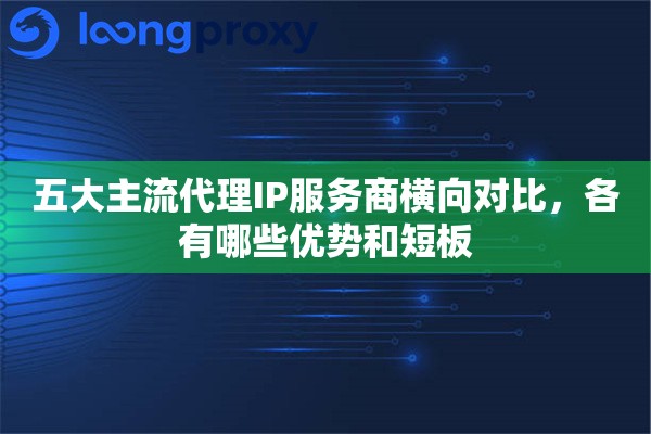 五大主流代理IP服务商横向对比，各有哪些优势和短板