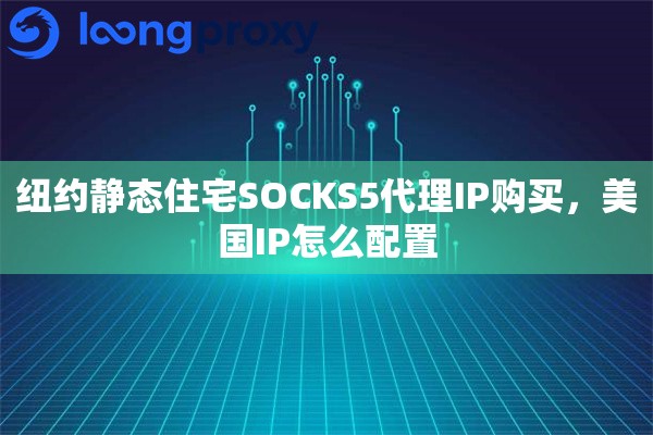 纽约静态住宅SOCKS5代理IP购买，美国IP怎么配置