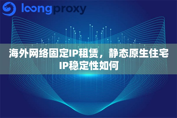 海外网络固定IP租赁，静态原生住宅IP稳定性如何