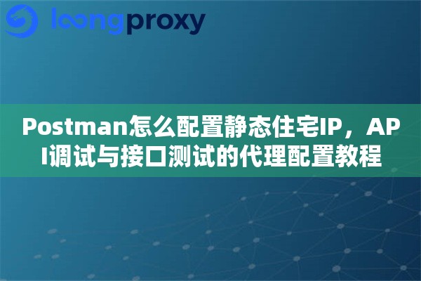 Postman怎么配置静态住宅IP,API调试与接口测试的代理配置教程 Postman怎么配置静态住宅IP,API调试与接口测试的代理配置教程