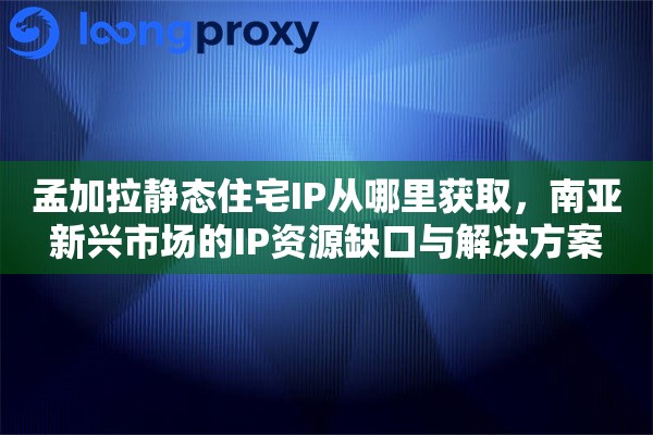 孟加拉静态住宅IP从哪里获取，南亚新兴市场的IP资源缺口与解决方案