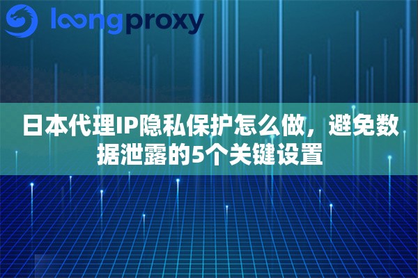 日本代理IP隐私保护怎么做,避免数据泄露的5个关键设置 日本代理IP隐私保护怎么做,避免数据泄露的5个关键设置