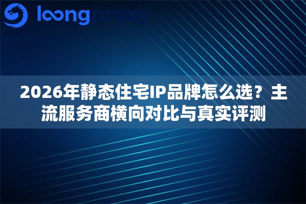 2026年静态住宅IP品牌怎么选？主流服务商横向对比与真实评测
