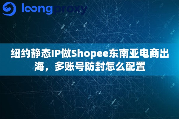 纽约静态IP做Shopee东南亚电商出海，多账号防封怎么配置