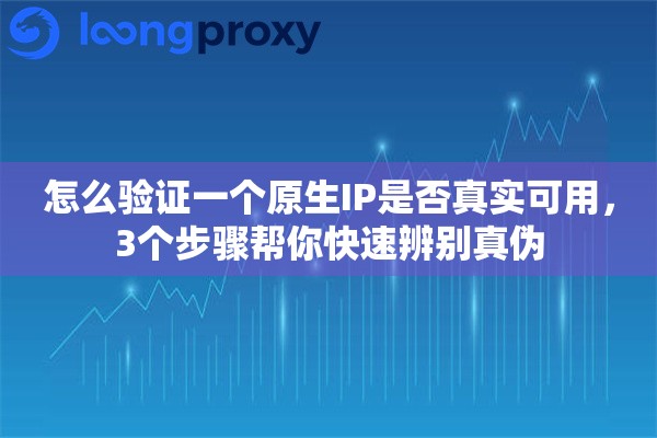 怎么验证一个原生IP是否真实可用,3个步骤帮你快速辨别真伪 怎么验证一个原生IP是否真实可用,3个步骤帮你快速辨别真伪