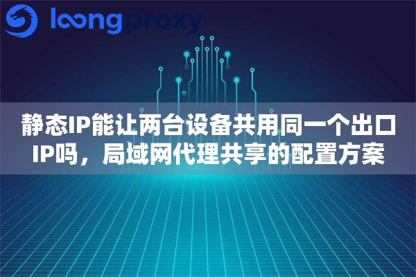 静态IP能让两台设备共用同一个出口IP吗，局域网代理共享的配置方案
