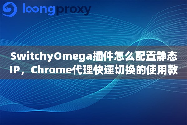 SwitchyOmega插件怎么配置静态IP，Chrome代理快速切换的使用教程