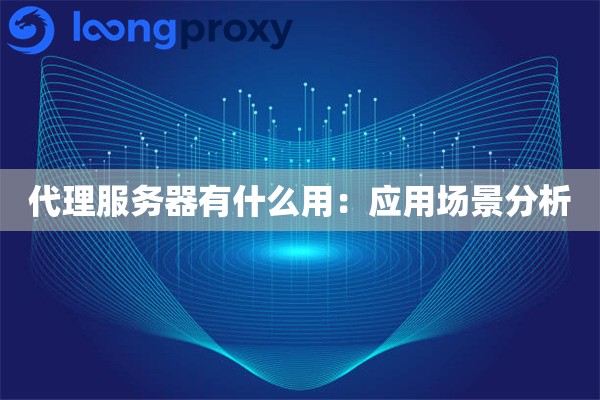 代理服务器有什么用:应用场景分析 代理服务器有什么用:应用场景分析